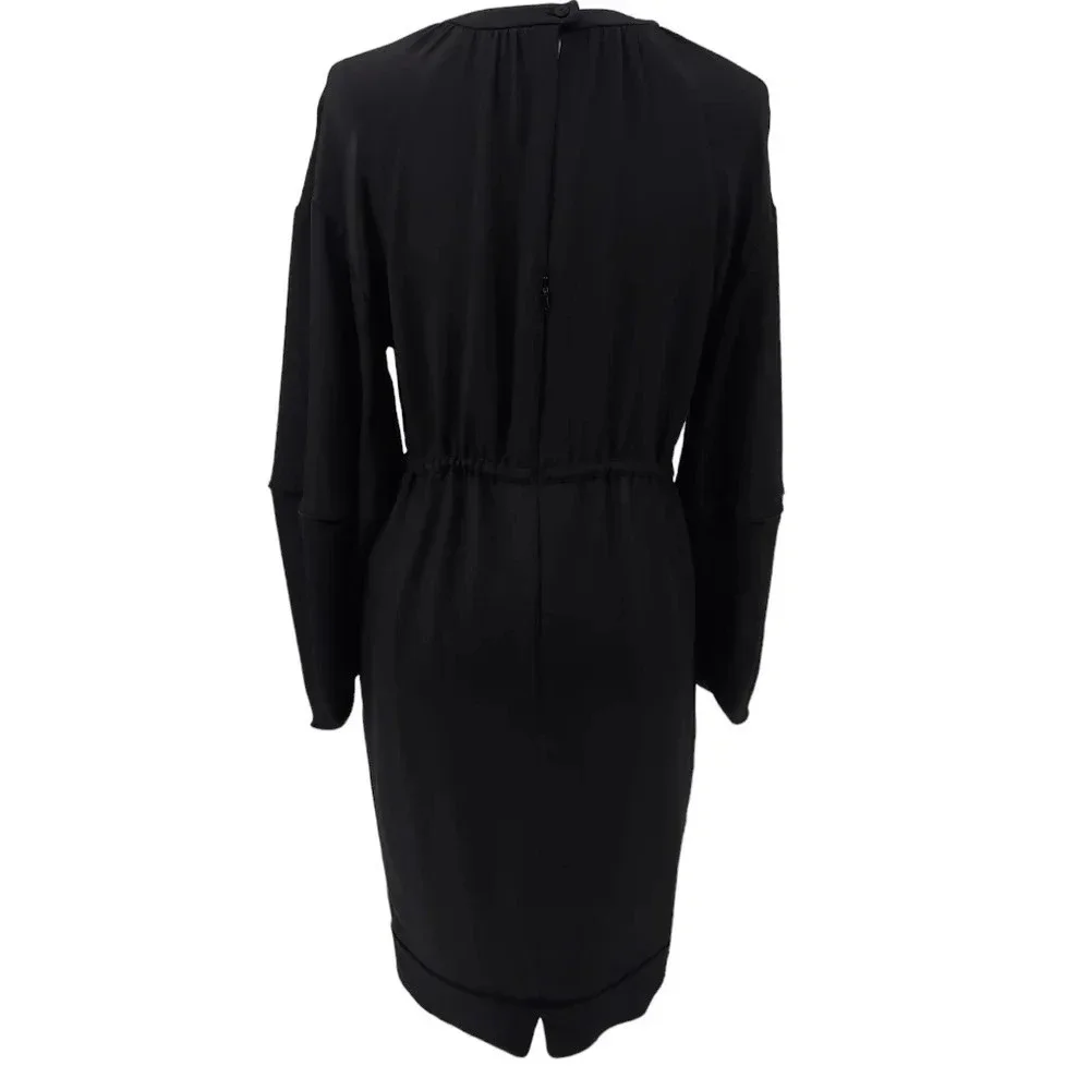 Fendi Vneck Drawstring Waist Knee Length Dress - Picture 2 of 10